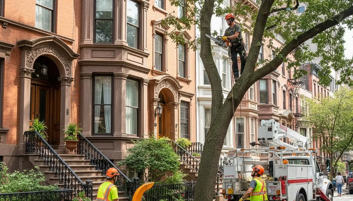 Tree service crew in Saugus, MA providing professional tree removal and trimming services